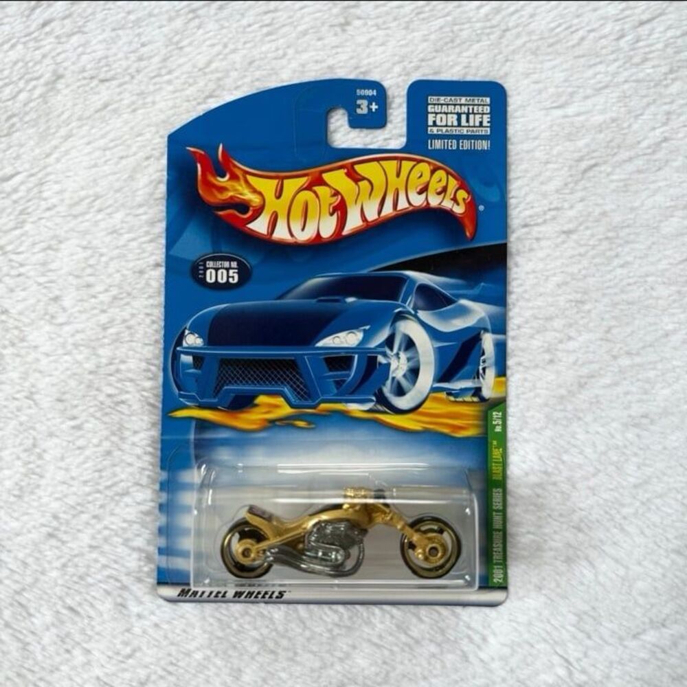 HOT WHEELS 2001 TREASURE HUNT SERIES BLAST LANE BIKE #5 OF 12 MOTORCYCLE
